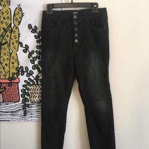 BDG Hi Rise Twig Black Button-Fly Jeans 30 x 29